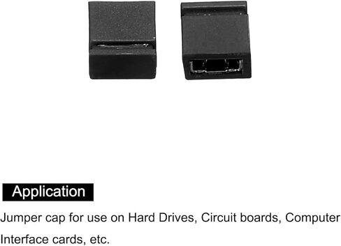 MECCANIXITY 2.54 مم غطاء ماس كهربائى مغلق، غطاء قافز، موصل كتل موصل، حزمة سوداء من 40 in Kuwait