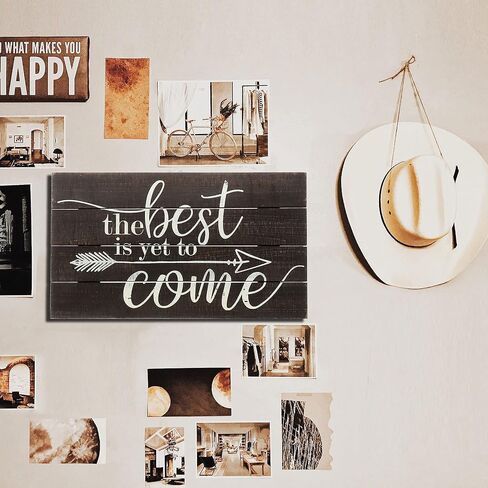 تصاميم بارنيارد، علامة خشبية، ديكور مكتب تحفيزي لمكتب النساء، ديكور رف الحمام، ديكور مكتب ملهم (لم يأت بعد) in Kuwait