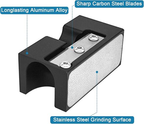 Pool Cue Tip Shaper 8 in 1 Aluminum Pool Cue Shaper, Essential Billiard Cue Maintenance, Repair,and Replacement Tool in Saudi Arabia