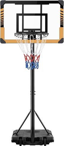 Yaheetech Portable Basketball Hoop System Basketball Goals Set Freestanding Basketball Stand System Adjustable Height with Wheels for Indoor/Outdoor Sports 28'' PVC Backboard/32'' PVC Backboard in Saudi Arabia