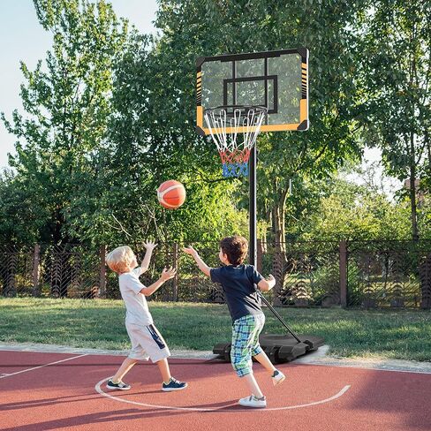 Yaheetech Portable Basketball Hoop System Basketball Goals Set Freestanding Basketball Stand System Adjustable Height with Wheels for Indoor/Outdoor Sports 28'' PVC Backboard/32'' PVC Backboard in Saudi Arabia