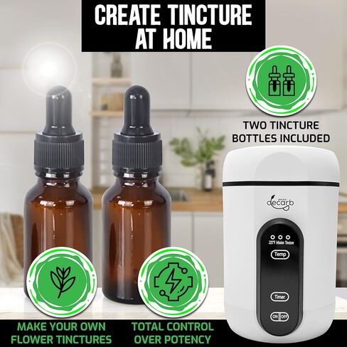 System. 4-in-1 Decarboxylator, Herbal Butter Infuser, Tincture Maker and Raw Herb Processing - Includes High Quality Accessories for Extraction. in Saudi Arabia