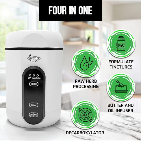 System. 4-in-1 Decarboxylator, Herbal Butter Infuser, Tincture Maker and Raw Herb Processing - Includes High Quality Accessories for Extraction. in Saudi Arabia