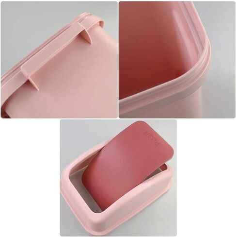 1.8 Gallon Plastic Trash Can with Lid, Small Swing Lid Garbage Bin in Saudi Arabia