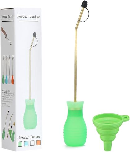 Powder Duster/Large Diatomaceous Earth Bulb Duster/Powder Applicator - Eco-Safe - Larger 8 OZ Diatomaceous Earth Bulb Duster/Applicator (green) in Saudi Arabia