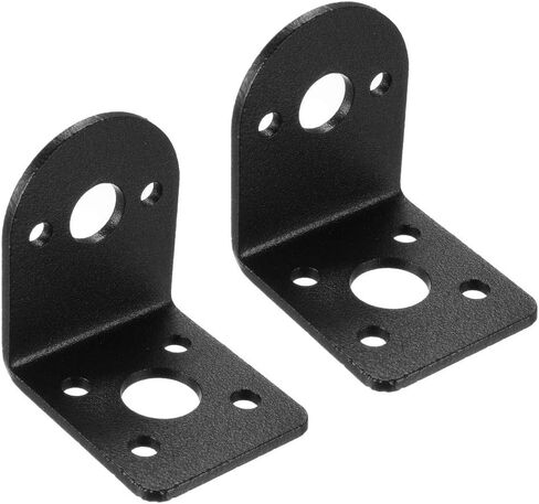 uxcell 2PCS L-shape Mounting Bracket Gear Reduction Motor Holder for 25mm Gear Motor in Saudi Arabia