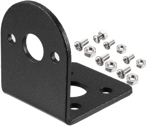uxcell 2PCS L-shape Mounting Bracket Gear Reduction Motor Holder for 25mm Gear Motor in Saudi Arabia