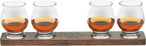 مجموعة أكواب Libbey Signature Kentucky Bourbon Trail Whisky مكونة من 4 قطع، آمنة للاستخدام في غسالة الأطباق، نظارات تذوق بوربون عالية الجودة في المطاعم in Saudi Arabia