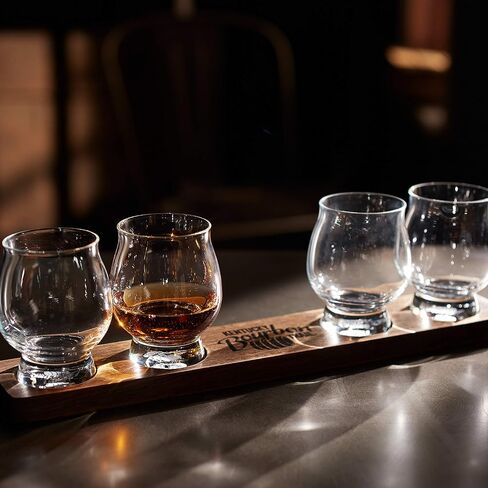 مجموعة أكواب Libbey Signature Kentucky Bourbon Trail Whisky مكونة من 4 قطع، آمنة للاستخدام في غسالة الأطباق، نظارات تذوق بوربون عالية الجودة في المطاعم in Saudi Arabia