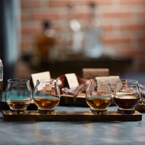 مجموعة أكواب Libbey Signature Kentucky Bourbon Trail Whisky مكونة من 4 قطع، آمنة للاستخدام في غسالة الأطباق، نظارات تذوق بوربون عالية الجودة في المطاعم in Saudi Arabia
