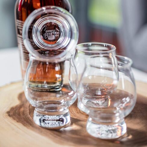 مجموعة أكواب Libbey Signature Kentucky Bourbon Trail Whisky مكونة من 4 قطع، آمنة للاستخدام في غسالة الأطباق، نظارات تذوق بوربون عالية الجودة في المطاعم in Saudi Arabia