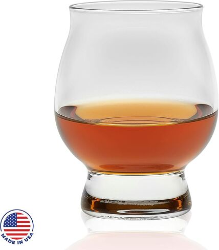 مجموعة أكواب Libbey Signature Kentucky Bourbon Trail Whisky مكونة من 4 قطع، آمنة للاستخدام في غسالة الأطباق، نظارات تذوق بوربون عالية الجودة في المطاعم in Saudi Arabia