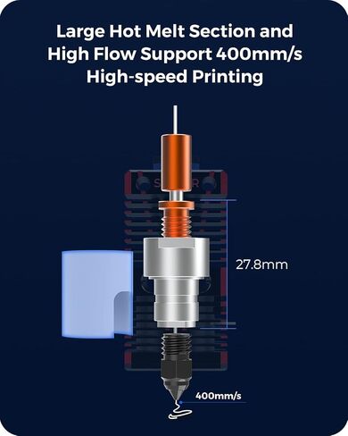 ترقية رسمية من السيراميك Hotend من Creality، قطع وقت الطباعة بنسبة 30%، متوافق مع Creality Ender 3، Ender 3v2، Ender 3 pro، Ender 5 Series وطابعة ثلاثية الأبعاد من سلسلة CR-10 in Saudi Arabia