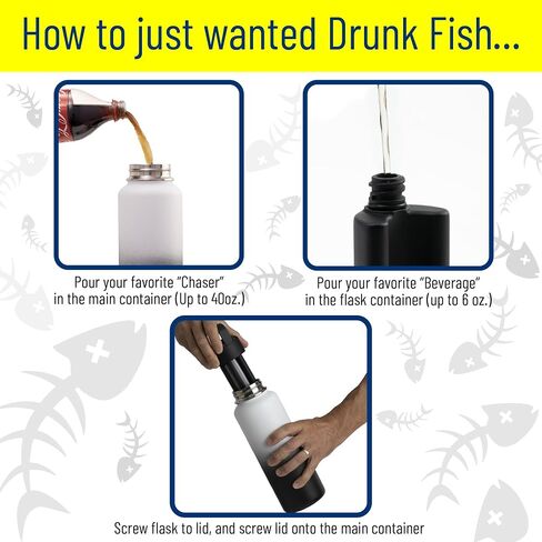 Concealed Flask | Secret Beverage Container for Wide Mouth Water Bottles | Ingenious Flasks for Beverage Concealment | Plastic Flask for Covert Compartment in Saudi Arabia