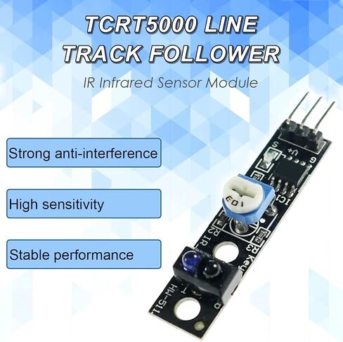5 قطع وحدات استشعار التتبع KY-033 Line Follower TCRT5000 1-قناة مستشعر كشف الأشعة تحت الحمراء وحدة تجنب العوائق حساسية قابلة للتعديل، لاردوينو in Saudi Arabia