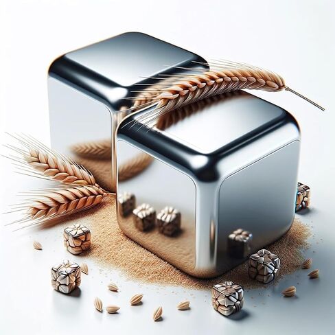 Whiskey Stones Gift Set by Original Malted Grain, Set of 2 Extra Large Stainless Steel Whiskey Cubes, Food Grade Stainless Steel, Drink Chillers, Chilling Stones, Whiskey Rocks, Reusable Ice Cubes in Saudi Arabia