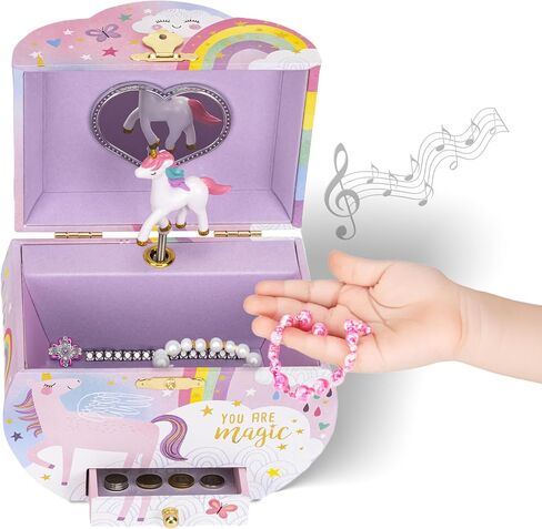 Jewelkeeper Girl's Cloud Shaped Unicorn Musical Jewelry Box in Saudi Arabia