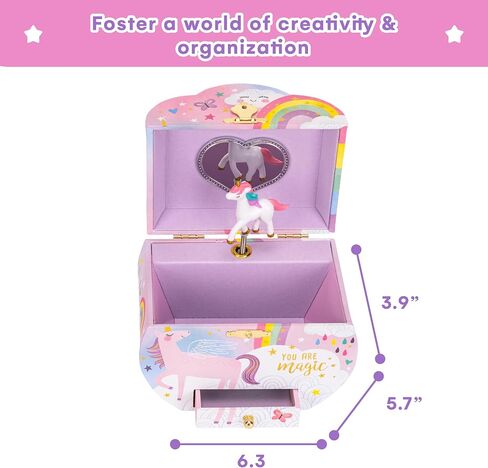 Jewelkeeper Girl's Cloud Shaped Unicorn Musical Jewelry Box in Saudi Arabia