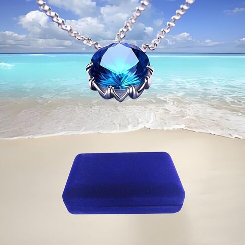 Jewelry Gift Box with LED Lights,Velvet Jewelry Storage Display Case Pendant Necklace Gift Box for Wedding, Engagement,Proposal, Birthday, Anniversary and Valentine's Day in Saudi Arabia