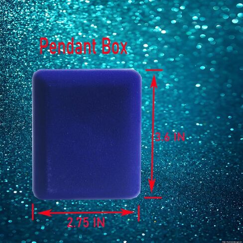 Jewelry Gift Box with LED Lights,Velvet Jewelry Storage Display Case Pendant Necklace Gift Box for Wedding, Engagement,Proposal, Birthday, Anniversary and Valentine's Day in Saudi Arabia