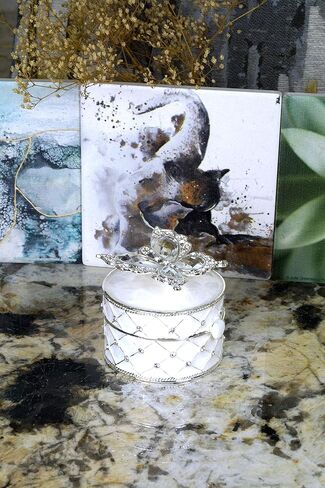 صندوق مجوهرات الفراشة الفضية in Kuwait