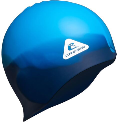 Cressi Adult Silicone Swim Cap - Colorful, Soft, Elastic, Chlorine Resistant - Swift: Designed in Italy in Saudi Arabia