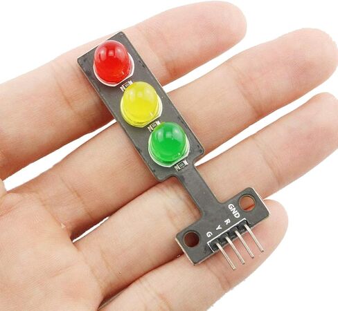 5 قطع وحدة عرض ضوء المرور الصغيرة LED تيار مستمر 5 فولت 5 مم وحدة عرض صغيرة صمام ثنائي باعث للضوء إشارة المرور مع كابل دوبونت لاردوينو DIY in Saudi Arabia