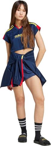 adidas Women's Tiro Nations Pack Crop Jersey, Collegiate Navy/Better Scarlet/Impact Yellow, Medium in Saudi Arabia