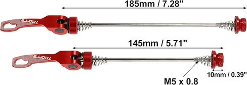 X AUTOHAUX 1 Pair Front Rear Bicycle Quick Release Axles Skewers Lever Aluminum Alloy 145mm 185mm for MTB Bike in Saudi Arabia
