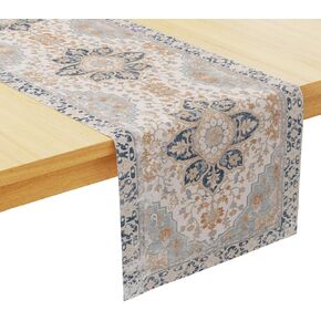 Boho Table Runner-Fall Vintage Country Rustic Farmhouse Kitchen Dining Table Decoration for Home Party Decor Bohemian Table Runners 72 inches Long Rusable