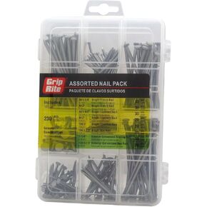 Grip Rite Prime Guard MPGCH Assorted Nail Pack for Use in General Construction, 230-Piece