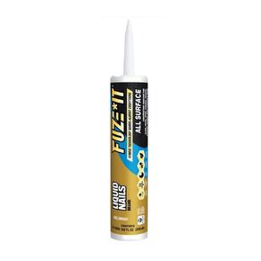 Liquid Nails (Pack of 4 x 9 oz.) Fuze It All Surface Construction Adhesive, Gray