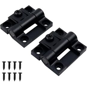 2PCS 42x36mm Adjustable Torque Position Control Hinge Black Plastic Hinge Damping Torque Door Hinge Suitable for Wood Consumables and Electronic Equipment and Furniture