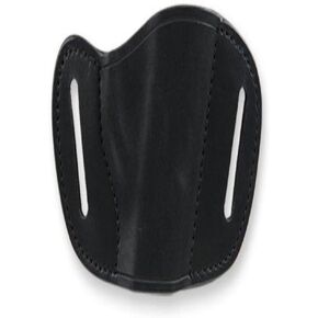Bulldog Black Molded Leather Belt Slide Holster