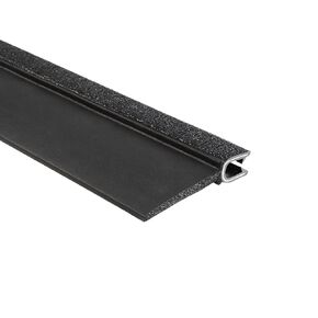 Trim-Lok 6B350B2X1/4C-25 EPDM Closed Cell Sponge Rubber/PVC/Aluminum Flap Seal, 2.43" Height, 1" Top Flap, Fits Edge 1/4", 25' Length