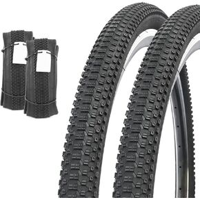 إطار دراجة جبلية 27.5 بوصة × 1.95 بوصة 1/2 حزمة 27.5 بوصة إطار بديل قابل للطي للدراجات الجبلية، أسود in Kuwait