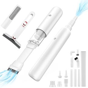 Cordless Handheld Vacuum Cleaner Kit for Home, Office, Car, 7500mAh Rechargeble Battery, 12000PA Powerful Brushless Motor, 32min Runtime, 15pcs Nozzles, Additional Mini Mop & Hair Cleaner