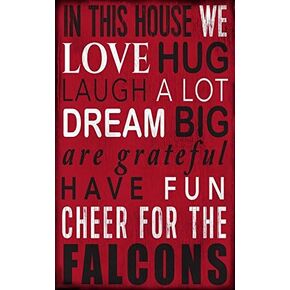 Fan Creations Atlanta Falcons in This House Sign, Multicolored