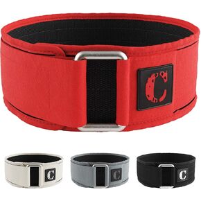 Contraband Black Label 4010 4 Inch Nylon Weight Lifting Belt w/Hook & Loop | Heavy Duty Weight Belt and Back Support Belt for Weight Lifting | Weightlifting Belt for Men & Women