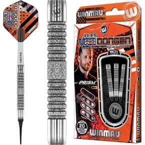 Winmau Jules Van Dongen | 18g Barrel Weight | 20g Full Weight | Tungsten Darts Set | Softip (Plastic Tips) | Dart Flights | Dart Shafts (Stems)
