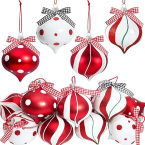16 PCS 11.7 Inch Christmas Curly Pick Red Green White Christmas Ornament Candy Shape Christmas Tree Picks Christmas Tree Decorations for Xmas Tree Topper Xmas Party Supplies Home Vase Party Ornaments