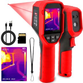 UNI-T UTi120S Thermal Imaging Camera 120x90 IR Resolution Handheld Thermal Imaging Camera 10800 Pixels,-4°F~850°F Handheld Infrared Camera with PC Analysis and Video Recording Supported,Micro SD Card