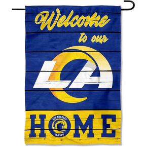 Los Angeles Rams Welcome Home Decorative Garden Flag Double Sided Banner