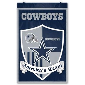 NFL Dallas Cowboys Team Shield Banner, 24 x 36-inches