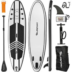 Paddle Board Inflatable Stand Up Paddleboard for Adult, Blow Up SUP Board, 350lbs Weight Capacity with Accessories