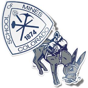 Desert Cactus Colorado School of Mines Orediggers Sticker Vinyl Decal Laptop Water Bottle Car Scrapbook (4 Inch Set V1)