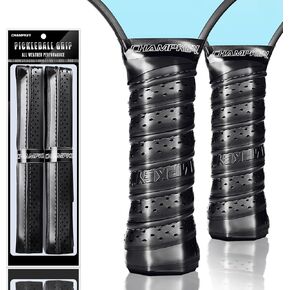 CHAMPKEY Premium Pickleball Paddle Grip Tape 2 Pack - Ergonomics Design Pickleball Racket Grip for Hands - Improve Control and Grip