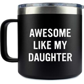 Funny Mug for Dads Fathers Day Gift from Daughter Wife (Awesome Like My Daughter) Dad Gifts, Best Dad Birthday Gift - Cool Gifts for Dad From Daughter Christmas Gifts for Dad