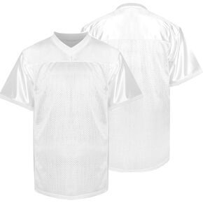 MESOSPERO Men Hip Hop Shirts Short Sleeve Sports Uniforms Sports Blank Football Jersey S-XXXL
