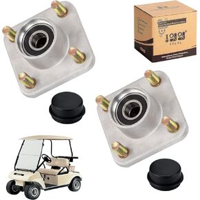 10L0L 2PCS Golf Cart Front Wheel Hub Assembly Fits for (2003-up) Club Car DS and Precedent & Tempo 2018-Up Gas or Electric Models, Replaces OEM# 102357701 with Hub Bearing/Oil Seal/Dust Cover